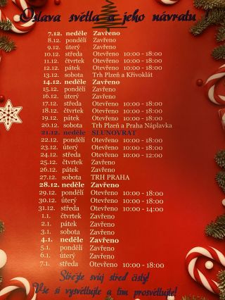 🎄 Otevírací doba během svátků + kde nás najdete 🎄 🎁 Přijímáme také objednávky na dárkové balíčky! Stavte se – rádi vám je...